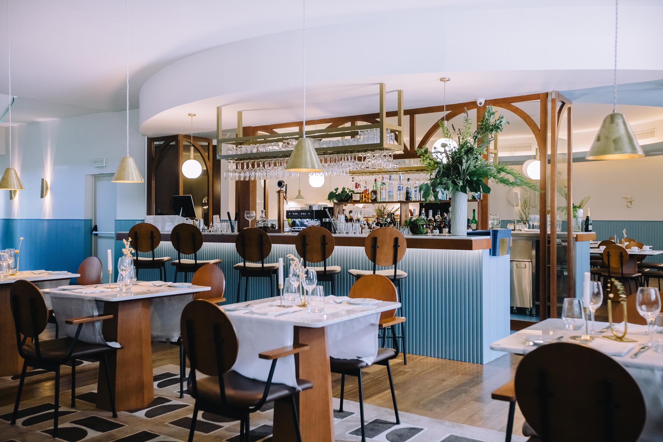 더 빈티지 호텔 앤 스파 리스본 외부 사진 Interior of the restaurant