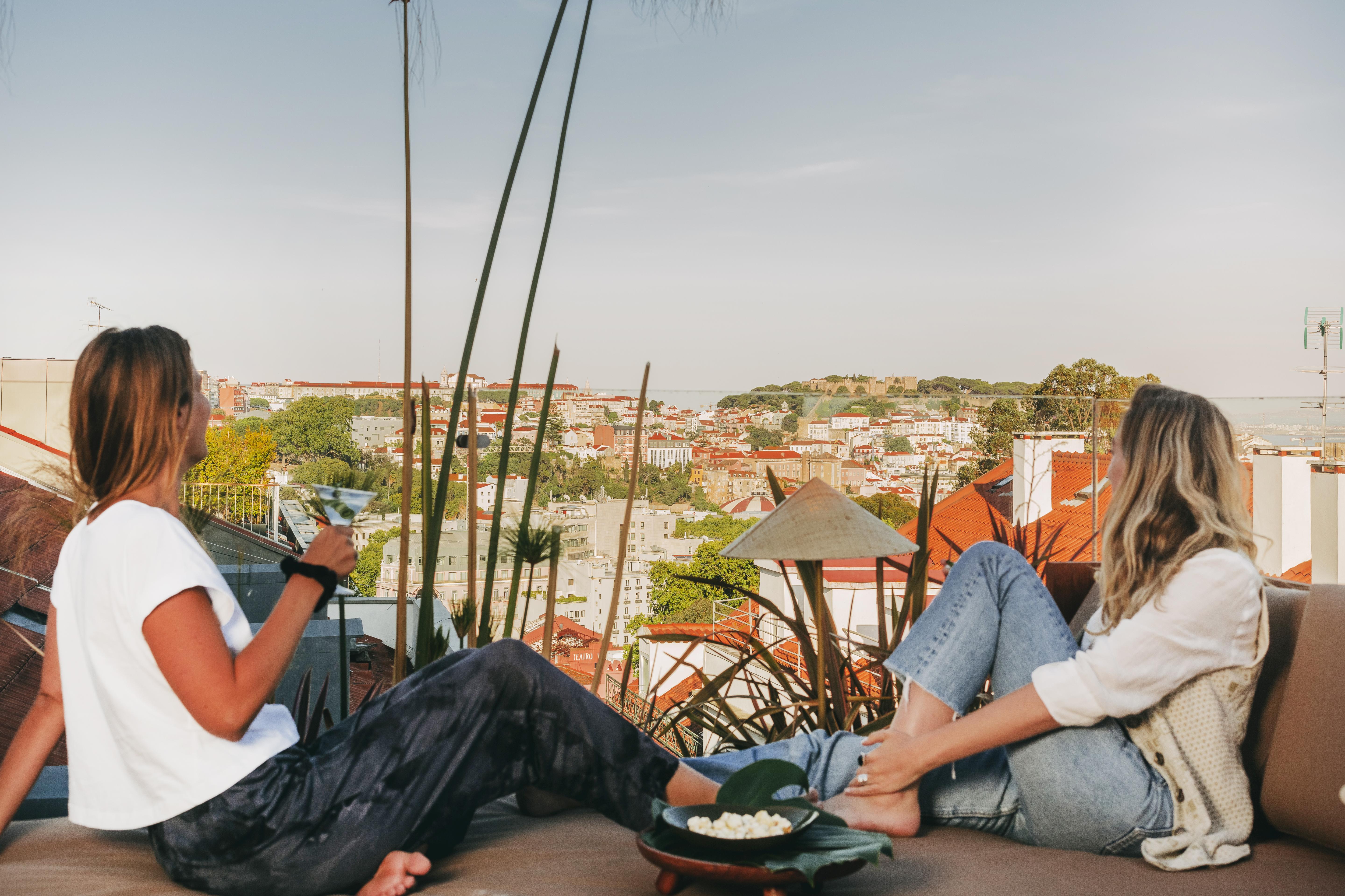 더 빈티지 호텔 앤 스파 리스본 외부 사진 Rooftop in Lisbon