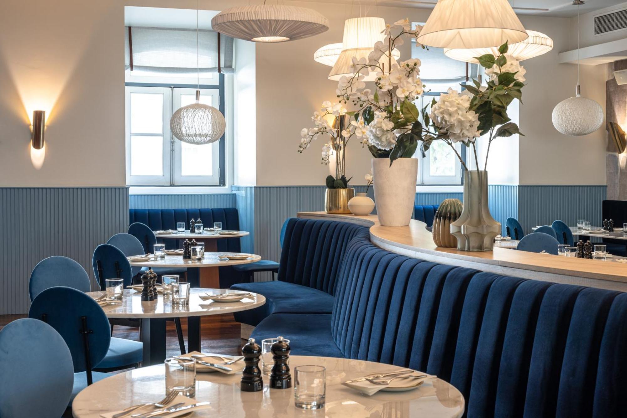 더 빈티지 호텔 앤 스파 리스본 외부 사진 Interior of the restaurant